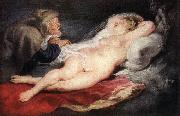 Peter Paul Rubens The Hermit and the Sleeping Angelica oil on canvas